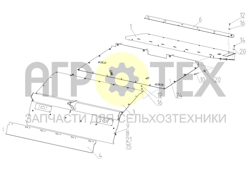 Чертеж Установка крыши (181.00.22.100)